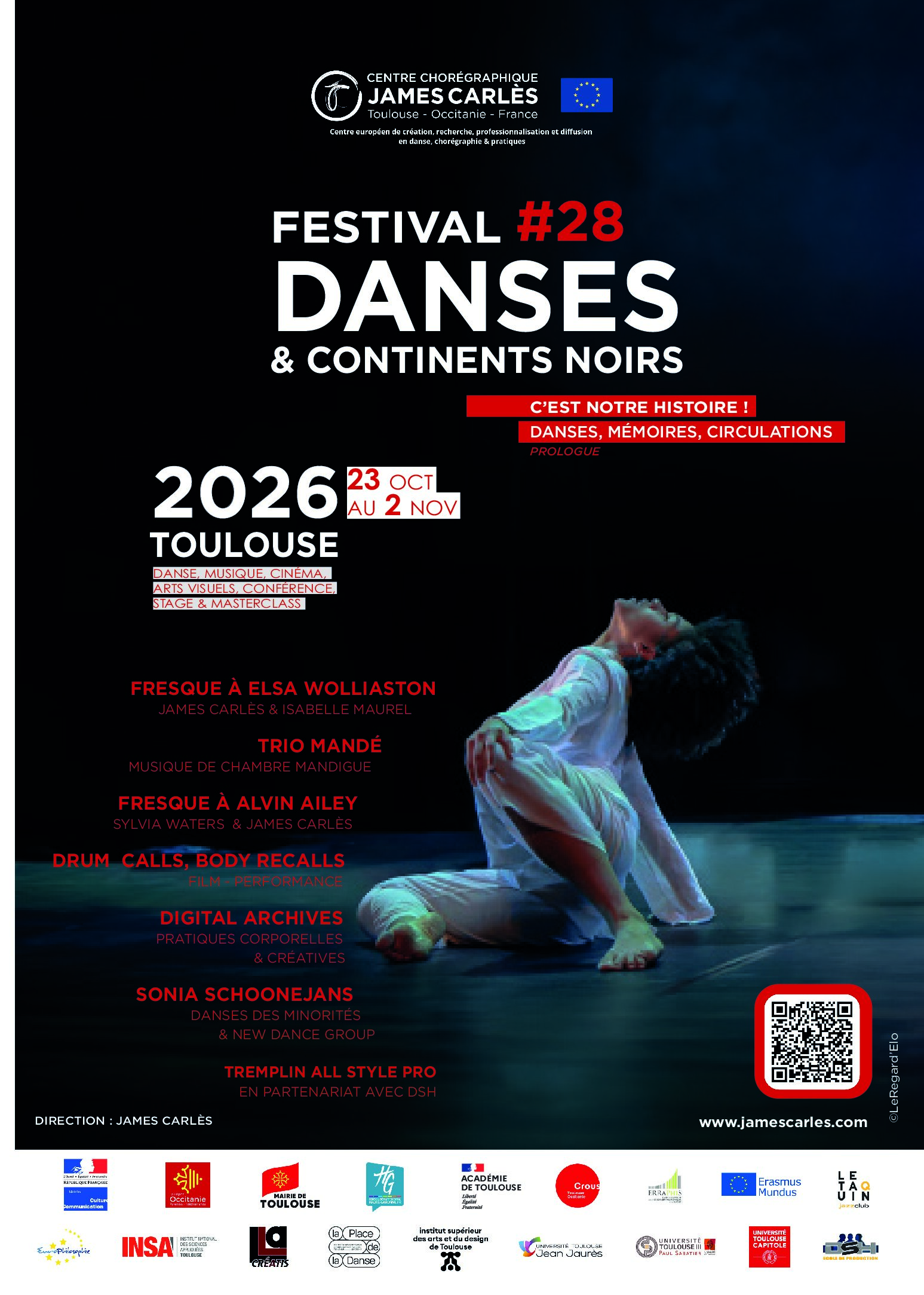 FESTIVAL DANSES ET CONTINENTS NOIRS #28 – 23/10/2026